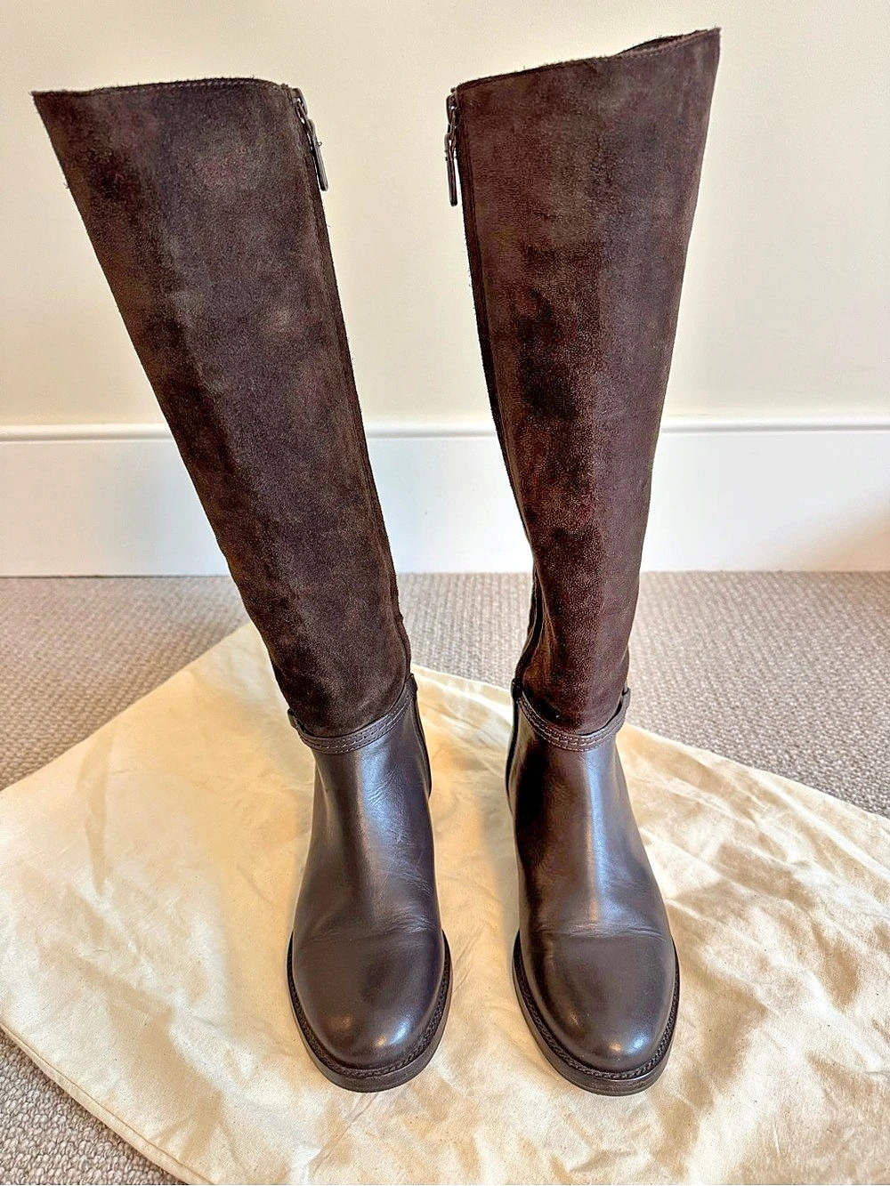 Tory Buch Miller Knee High Boot Brown Size 8